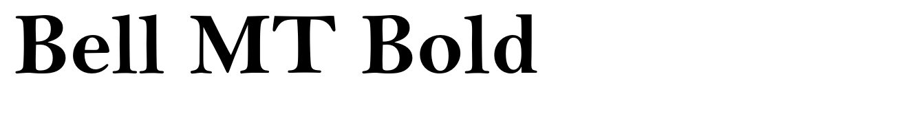 Bell MT Bold
